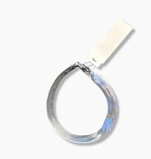 ⚜️ VTG Vintage 1990s NWT Johnathan Paul 7” Silver Plated Herringbone Chain Bracelet $29.00 ⚜️ thumbnail 2