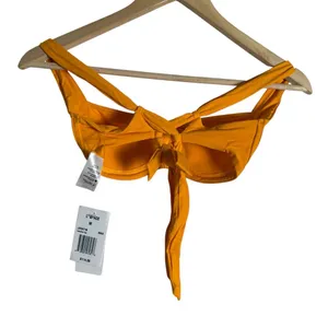 L*Space Camellia Mango Orange Balconette Underwire Bikini Swim Top Size M thumbnail 7