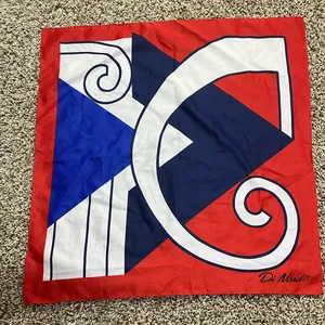 Di Nardo Scarf 20x26 red white and blue signed thumbnail 1