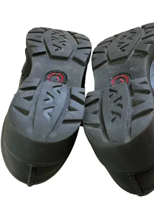 Milwaukee motorcycle women’s biker shoes black leather grunge buckle & stitching thumbnail 8