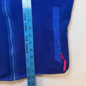 Patagonia Synchilla Fleece Full Zip‎ Jacket Blue Size 10 Vintage thumbnail 6