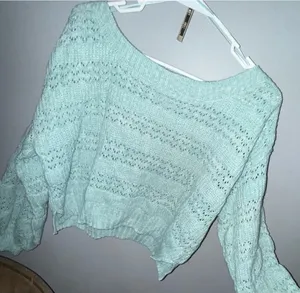 Pink Rose Cropped Sweater thumbnail 1
