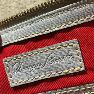 Dooney & Bourke Saffiano Leather Dome Satchel‎ Light Grey Crossbody Bag thumbnail 7