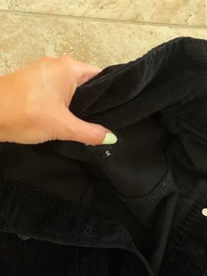 12th Tribe Crop Jacket Black Corduroy thumbnail 2