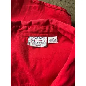 Carolina Blue Plus Women's Red "USA" Button down Blouse Size 24‎ thumbnail 7