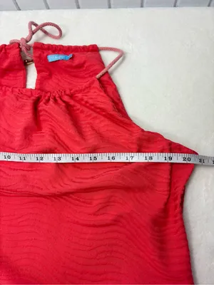 J. McLaughlin‎ Red Textured Spaghetti Strap Camisole Size XL thumbnail 7