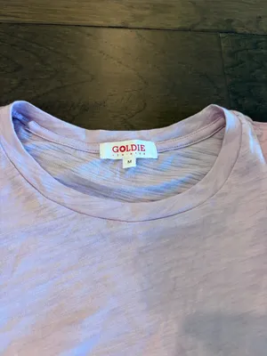 Goldie Lewinter Lilac Ruffle Sleeve Top Sz M thumbnail 5