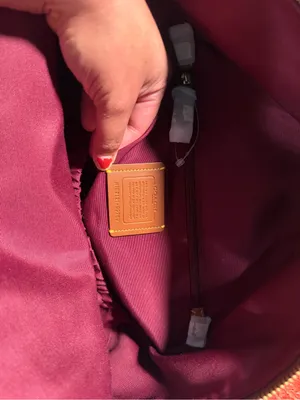 Leather-Trim Signature Pattern Backpack - Tan thumbnail 9