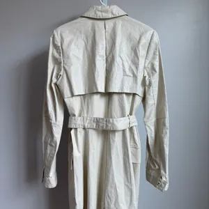 Bill Blass New York Unique VTG 90s Y2K Trench Coat Size 6 Luxury Faux‎ Leather thumbnail 12