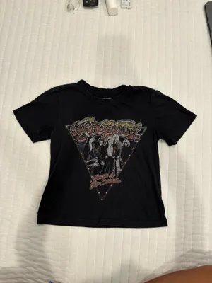 American Eagle Aerosmith Baby Tee Size XS thumbnail 2