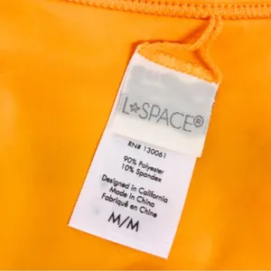 L*SPACE Tommy Rainbow Stripe‎ String Bikini Bottom Cheeky Orange Size Medium New thumbnail 3