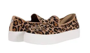 Steve Madden Mailer MALR01S1 Leopard Print Slip on sneaker Shoe Size 8 Knit Top thumbnail 1