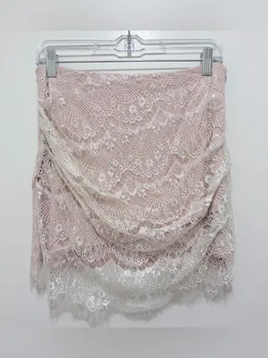 Free People Zoey Lace Mini Skirt Pink/Rose‎ Sz.4 NWT thumbnail 5