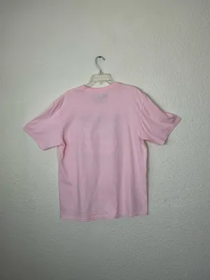 Bass Pro Shop Unisex Shirt Pink Sz L An American Tradition Cotton Flag. thumbnail 2