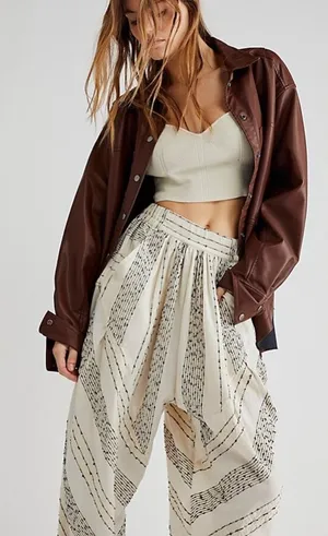 NWOT Free People Once Upon a Yarn Harem Pant thumbnail 1