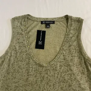 I.N.C. Embellished Scoop Neck Tank Top XS Sage Green NWT Studded Sleeveless thumbnail 15