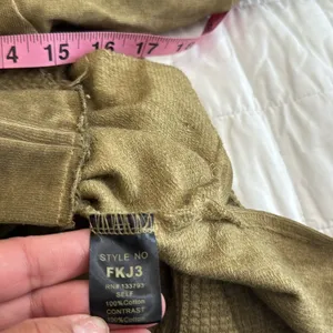 POL woman's I oversized Olive Green shirt Jacket sz S thumbnail 7