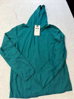 Member's Mark Luxe Hoodie Teal Taunt‎ Womens Small Pullover Sweatshirt NWT thumbnail 1