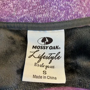 Women's Mossy‎ Oak Sweater Fleece Knit Jacket Break-Up Country Camo Purple thumbnail 7