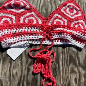 Nwt crochet halter top from cider size‎ medium thumbnail 6