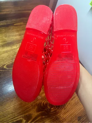 No boundaries red jelly flats size 9 thumbnail 7