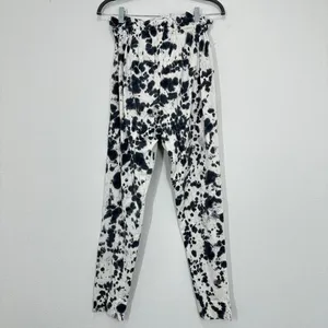 Bassike Size Small Tie-dyed Organic Cotton-jersey Track‎ Pants In White Lounge thumbnail 3