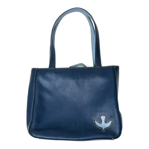 Vintage Y2K Rolfs Genuine Leather Blue Leather Mini Bag thumbnail 2