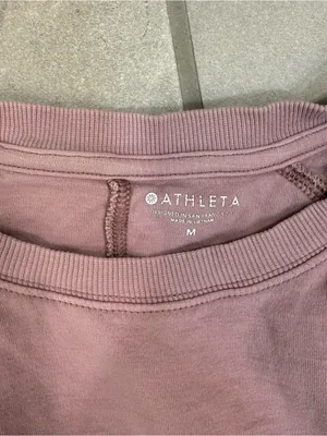 Athleta Sundown Sweatshirt in Mauve Pink thumbnail 4