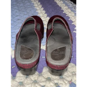 Dansko Ox Blood Red Leather Mary Jane Clogs Sz.9 Discontinued 2011 thumbnail 13