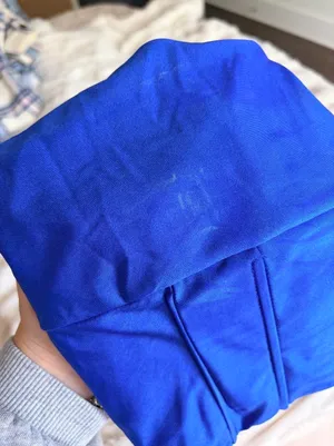 Blue corset top with rhinestone straps thumbnail 6
