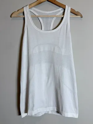 Lululemon Swiftly Tech Racerback Tank Top Women's 8 White Workout Gym Fitness thumbnail 5