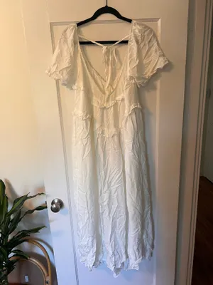 Amazon Elegant Short Sleeve Low Cut Backless Dress thumbnail 5