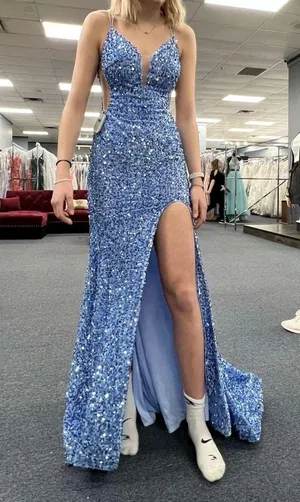 Viper Prom Dress Blue Size 00 thumbnail 1