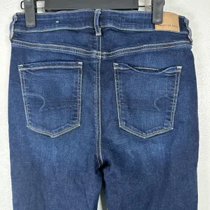 American Eagle Super Hi-Rise Flare Jeans Womens Size 8R Dark Wash Stretch Boot thumbnail 4