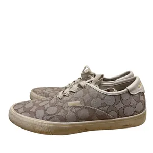 Coach Citysole Skate Beige Logo Lace Up‎ Sneakers 9 thumbnail 3