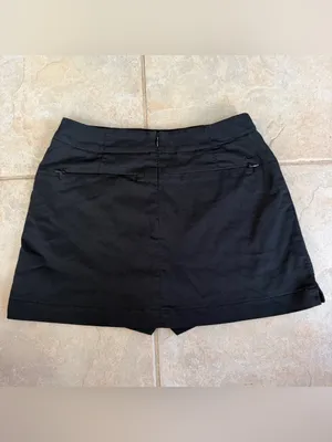 Nike Golf Skort Womens XS Black Stretch Skirt Built In Shorts Pockets thumbnail 5