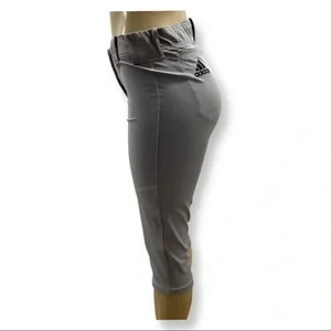 Adidas Size Large Grey Ladies Softball DQ Elite Pants.mNew Without Tags thumbnail 2