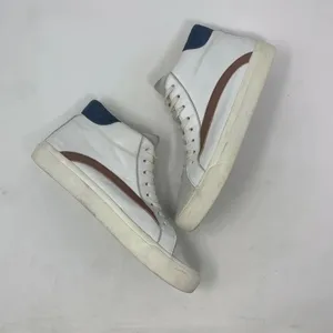 MADEWELL Sidewalk High-Top Sneakers Colorblock Leather White Brown Size‎ US 9 thumbnail 2
