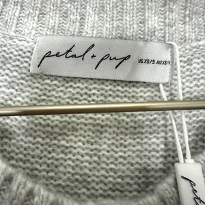 NWT Petal + Pup Knit Sweater Vest Light Gray Size XS/S thumbnail 6