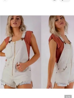 We The Free Sun-kissed Denim Short Overalls thumbnail 3
