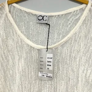 NEW NWT White Wide Arm See Through Shawl thumbnail 7