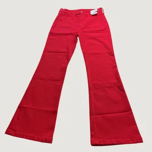 Gap 70s Flare High Rise Jeans Red Patch Pocket Stretch Denim 29/8 Regular NEW thumbnail 2