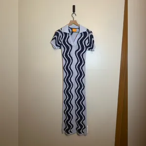 Brodie Wispr Wave Pointelle Maxi Dress- Frost Blue/Insignia‎ Blue thumbnail 3