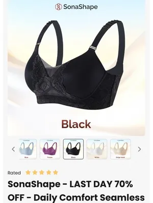 SonaShape Bra Bundle (2) Black Lace Size M NWT thumbnail 2