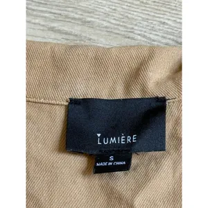 Lumiere utility Tan Short Sleeve Button Down Romper Women's Size Small thumbnail 8