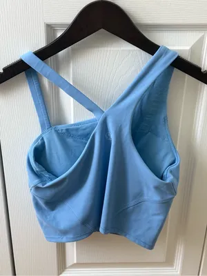 Lululemon Everlux Asymmetrical Tennis Tank Top In Utility Blue thumbnail 3
