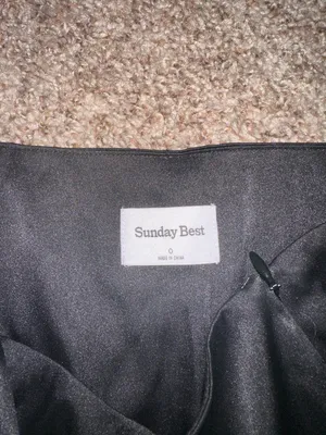 Aritzia Sunday Best Silk Mini Skirt thumbnail 2