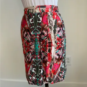 Anthropologie Maeve Ligeia Faux Wrap Mini Skirt Tribal Print Small thumbnail 4