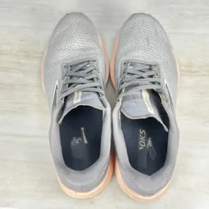 Brooks Launch 10 Grey Pink Running Shoes Womens 9.5 Medium 1203991B179 thumbnail 4