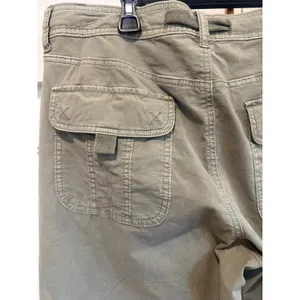 Pilcro and the Letterpress American Eagle Sage Green Utility Wide Leg Drawstring Pants Women Size 12 long thumbnail 7